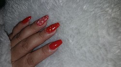 Alongamento Acr&iacute;lico Decorado