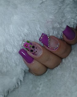 Alongamento Acr&iacute;lico Decorado