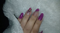 Alongamento Acrílico Decorado