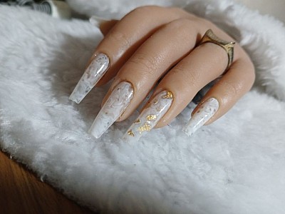 Alongamento Acrílico Decorado