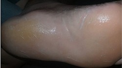 Depois pés hidratados, macios